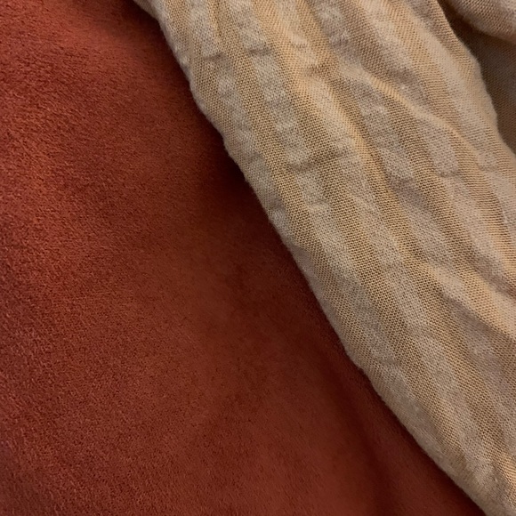 Spense Brick Faux Suede Dress Metal Detailing - Picture 7 of 9